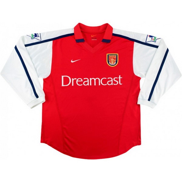 Camiseta Arsenal Replica Primera Ropa ML Retro 2000 Rojo